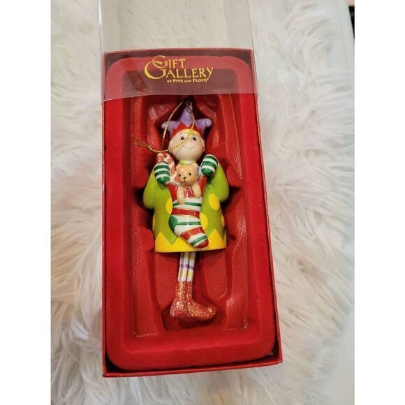 Gift Gallory by Fitz and Floyd Elf Bell Ornament - Picture 1 of 6